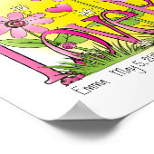 Gepersonaliseerd Love Bug Lady Bug Girls Room Art Poster (Hoek)