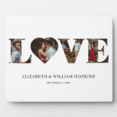 Gepersonaliseerd Love Heart 4 Foto Fotoplaat (Voorkant)