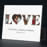 Gepersonaliseerd Love Heart 4 Foto Fotoplaat<br><div class="desc">Moderne en elegante vormgeving Gepersonaliseerd Love Heart 4 Photo Plaque,  die kan worden aangepast met jouw tekst. Klik op de knop "Aanpassen" en gebruik onze ontwerptool om deze sjabloon te wijzigen. Bekijk de grafische kunstontwerpopslag voor andere producten die bij dit ontwerp passen!</div>