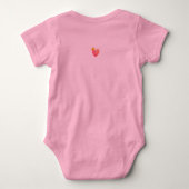 GEPERSONALISEERD LOVE - KLEINE BABY VALENTIJN ROMPER (Achterkant)