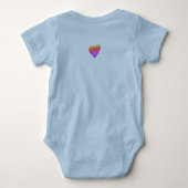 GEPERSONALISEERD LOVE LITTLE BROTHER VALENTIJN ROMPER (Achterkant)