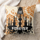 Gepersonaliseerd luchters monogram met huwelijksda kussen (Deken)