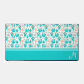 Gepersonaliseerd luidsprekermonogram bureaumat (Voorkant)