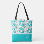 Gepersonaliseerd luidsprekermonogram tote bag (Achterkant)