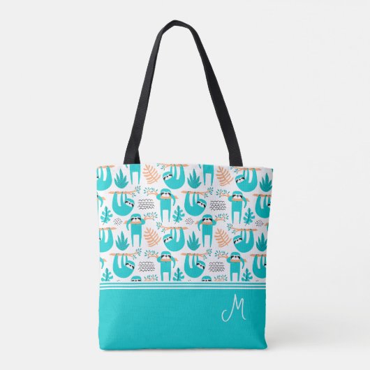Gepersonaliseerd luidsprekermonogram tote bag (Achterkant)