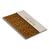 Gepersonaliseerd: Luipaard afdruknotebook Notitieboek (Rechterzijde)