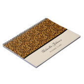 Gepersonaliseerd: Luipaard afdruknotebook Notitieboek (Linkerzijde)