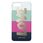 Gepersonaliseerd | Luxe Stripes Case-Mate iPhone Case (Achterkant)