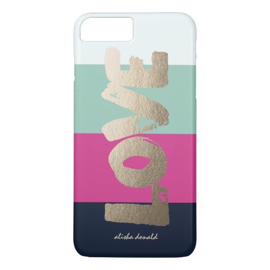 Gepersonaliseerd | Luxe Stripes Case-Mate iPhone Case (Achterkant)