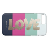 Gepersonaliseerd | Luxe Stripes Case-Mate iPhone Case (Achterkant (Horizontaal))