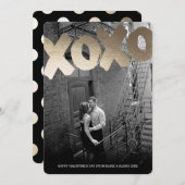 Gepersonaliseerd | Luxe XOXO-Valentijn Feestdagenkaart (Voorkant / Achterkant)