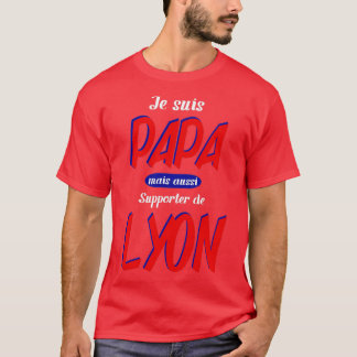 gepersonaliseerd lyon cadeau vader lyonnais man t-shirt