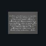 Gepersonaliseerd lyrische canvaskunst canvas afdruk<br><div class="desc">Voeg je favoriete liedje lyric of gedicht toe aan deze prachtige, uitgeruste canvaswandkunst. Een gepersonaliseerd en doordacht geschenk om de komende jaren te koesteren.</div>