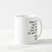 Gepersonaliseerd Maak de Baas Trots Koffiemok (Voorkant rechts)