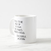 Gepersonaliseerd Maak de Baas Trots Koffiemok (Voorkant links)