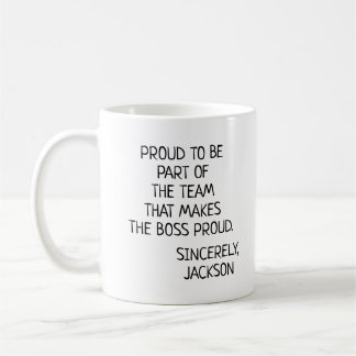 Gepersonaliseerd Maak de Baas Trots Koffiemok