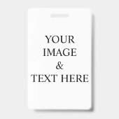 Gepersonaliseerd - Maak je eigen foto & tekst Badge (Achterkant)