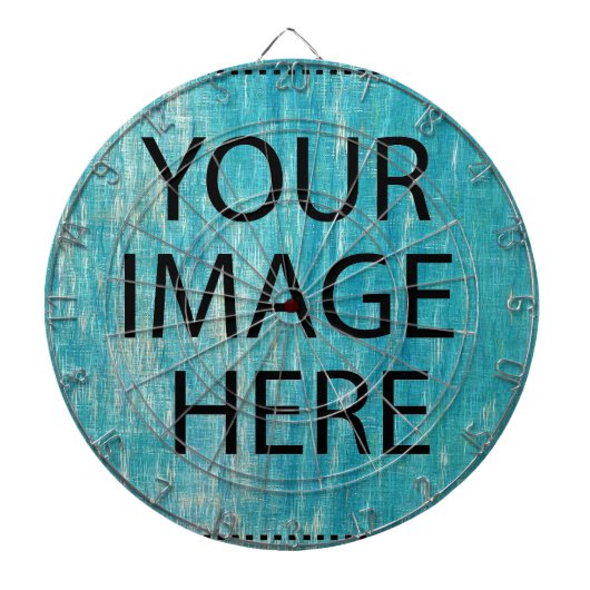 Gepersonaliseerd Maak Je Eigen Foto & Tekst Dartbord (Voorkant)