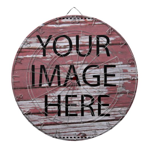 Gepersonaliseerd Maak Je Eigen Foto & Tekst Dartbord (Voorkant)