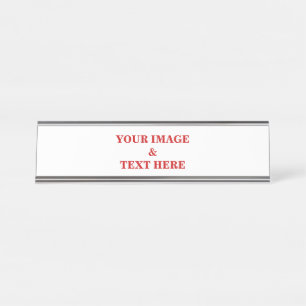 Gepersonaliseerd - Maak Jouw Eigen Foto & Tekst Bureau Naambordje