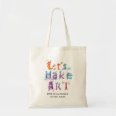 Gepersonaliseerd maakt kunstleraar creatief tote bag (Voorkant)