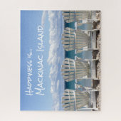 Gepersonaliseerd Mackinac Island Jigzaag Puzzle Legpuzzel (Verticaal)