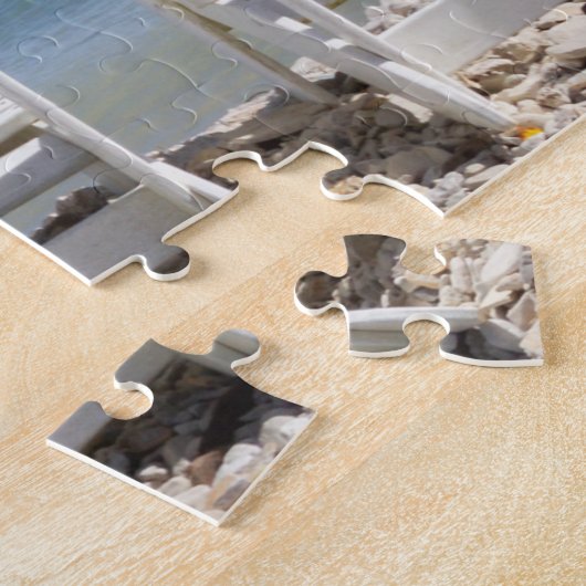 Gepersonaliseerd Mackinac Island Jigzaag Puzzle Legpuzzel (Zijkant)