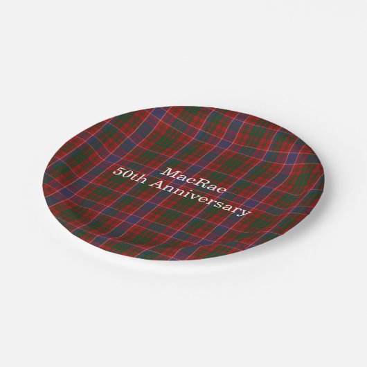 Gepersonaliseerd MacRae Clan Tartan Papier Bord (Gekanteld)