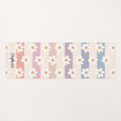Gepersonaliseerd Madeliefjespatroon Yogamat (Voorkant (horizontaal))