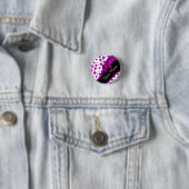 gepersonaliseerd magenta girly ronde button 3,2 cm (In situ)