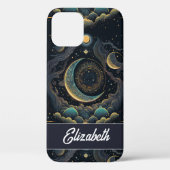 Gepersonaliseerd Magical Moon Phase Witchy Case-Mate iPhone Case (Achterkant)