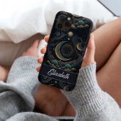 Gepersonaliseerd  Magical Moon Phase Witchy Case-Mate iPhone Case