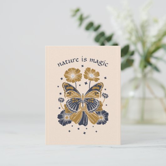 GEPERSONALISEERD MAGISCHE BUTTERFLES-WENSKAART BRIEFKAART (Staand voorkant)