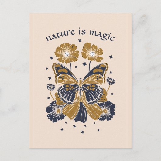 GEPERSONALISEERD MAGISCHE BUTTERFLES-WENSKAART BRIEFKAART (Voorkant)