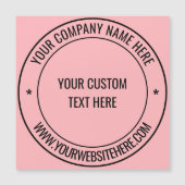 Gepersonaliseerd magnetisch Visitekaartje Kies kle (Voorkant)