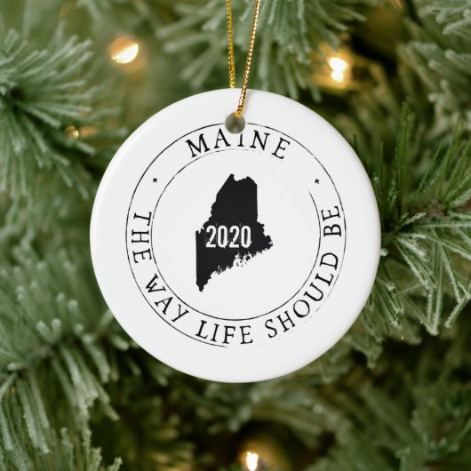 Gepersonaliseerd Maine Ornament (Boom)