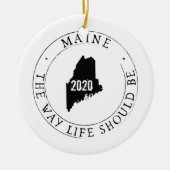 Gepersonaliseerd Maine Ornament (Voorkant)
