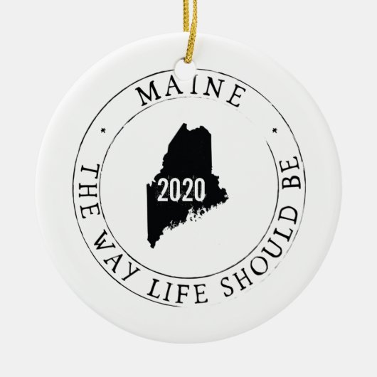 Gepersonaliseerd Maine Ornament (Voorkant)
