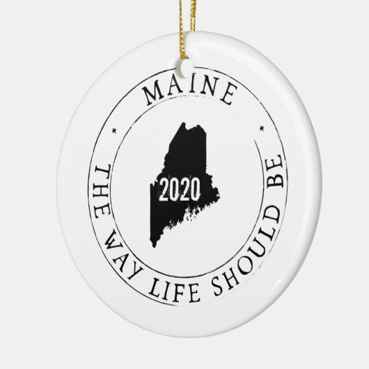 Gepersonaliseerd Maine Ornament (Links)