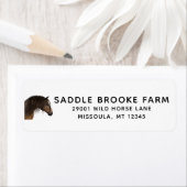 Gepersonaliseerd Majestic Paard retour adres Etiket (Insitu)