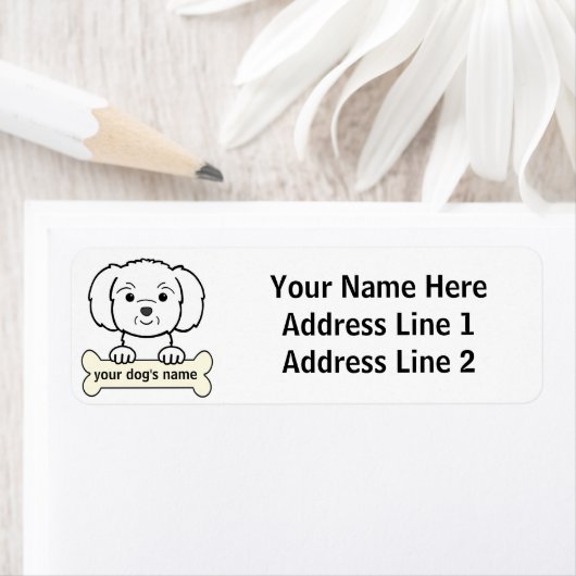 Gepersonaliseerd Maltees Etiket (Insitu)