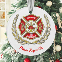 Gepersonaliseerd Maltese Kruis Brandweerman