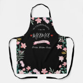 Gepersonaliseerd Mama Schort met de namen van Kind (Voorkant)