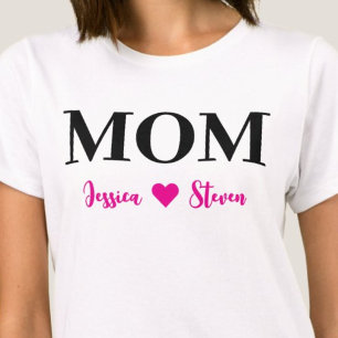 Gepersonaliseerd mama-script t-shirt