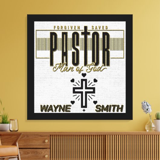 Gepersonaliseerd Man Gods Canvas Afdruk (Insitu (Woonkamer))