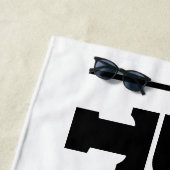 GEPERSONALISEERD MAN GROTE STRANDHANDDOEK STRANDLAKEN (In situ)