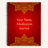 Gepersonaliseerd Mandala Meditatie Tijdschrift Notitieboek (Voorkant)