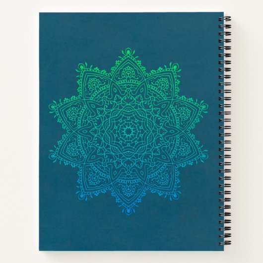 Gepersonaliseerd Mandala Meditatie Tijdschrift Notitieboek (Achterkant)