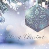 Gepersonaliseerd Mandala-Ornament Glas Ornament