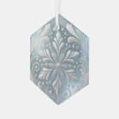 Gepersonaliseerd Mandala-Ornament Glas Ornament (Voorkant links)